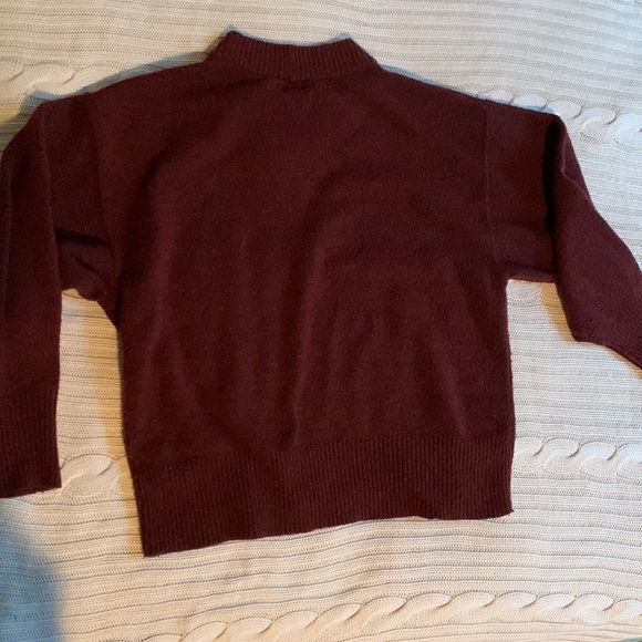A New Day Cozy Burgundy sweater XS - Picture 3 of 4